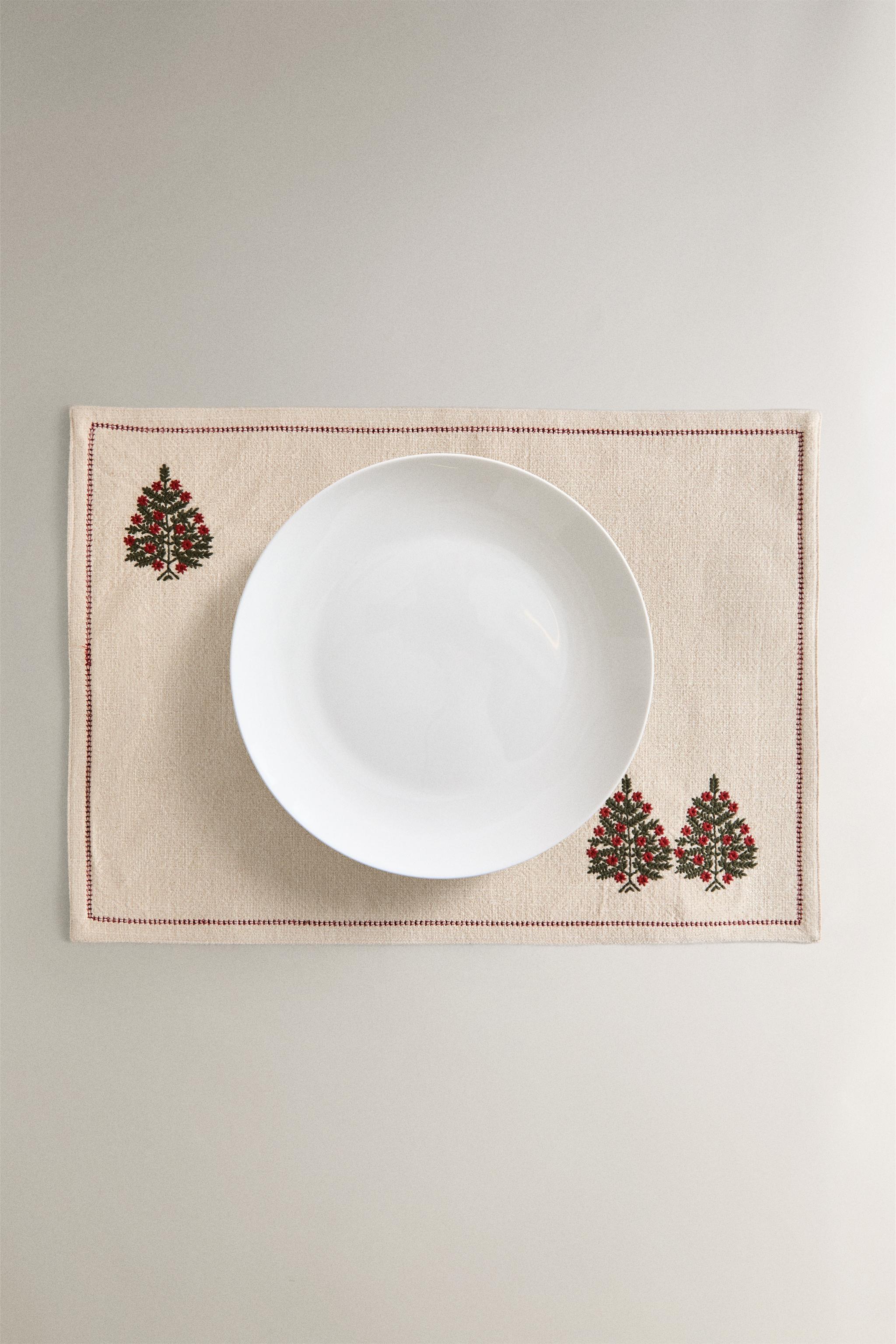 COTTON CHRISTMAS TREE PLACEMAT